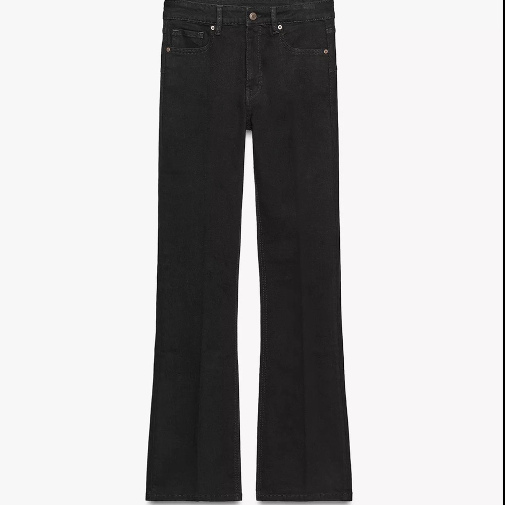 🆕 NWT ZARA THE HIGH RISE BOOTCUT IN ANTIQUE BLACK